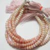 This listing is for the 1 strand of Shaded Pink Opal Micro Faceted Roundell in size of 6 mm approx,,Length: 8 inch